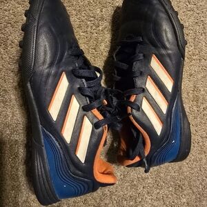 Adidas Navy Blue and Orange Athletic Shoes